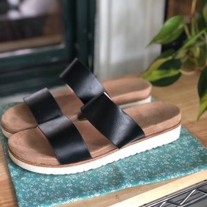 Double Strap Slide Sandal